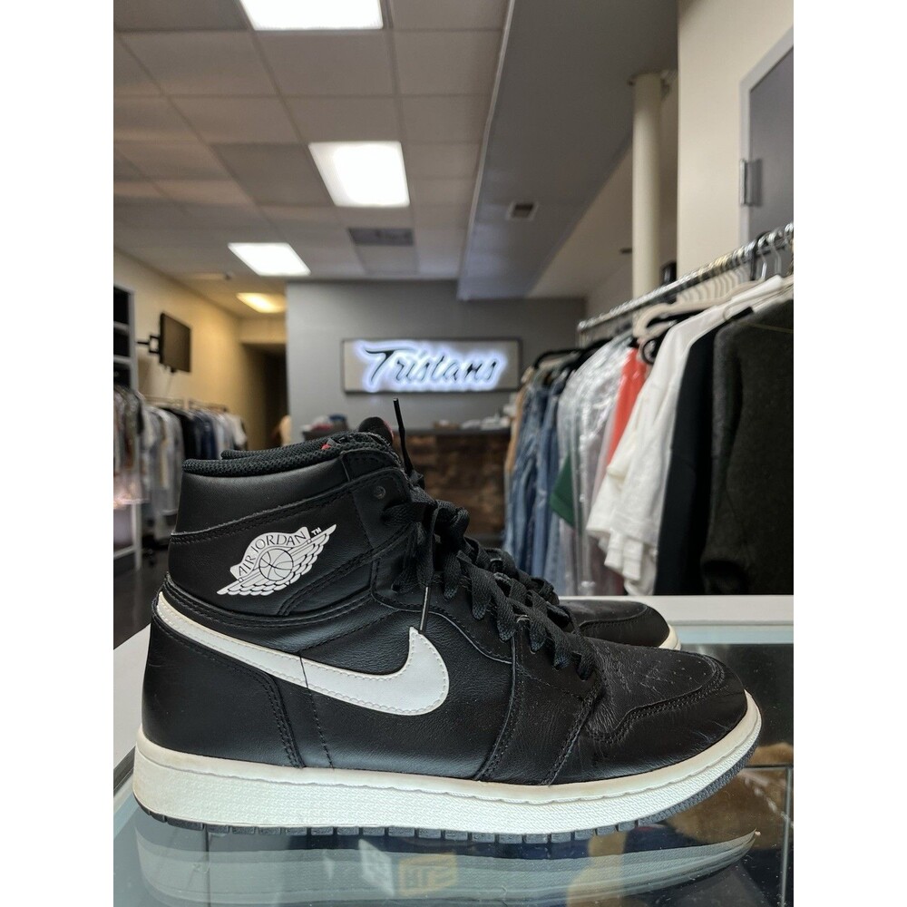 Nike Air Jordan 1 High Yin Yang Black White Mens Size 9 Sneakers 555088-011